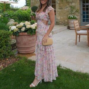Astr Floral Maxi Dress